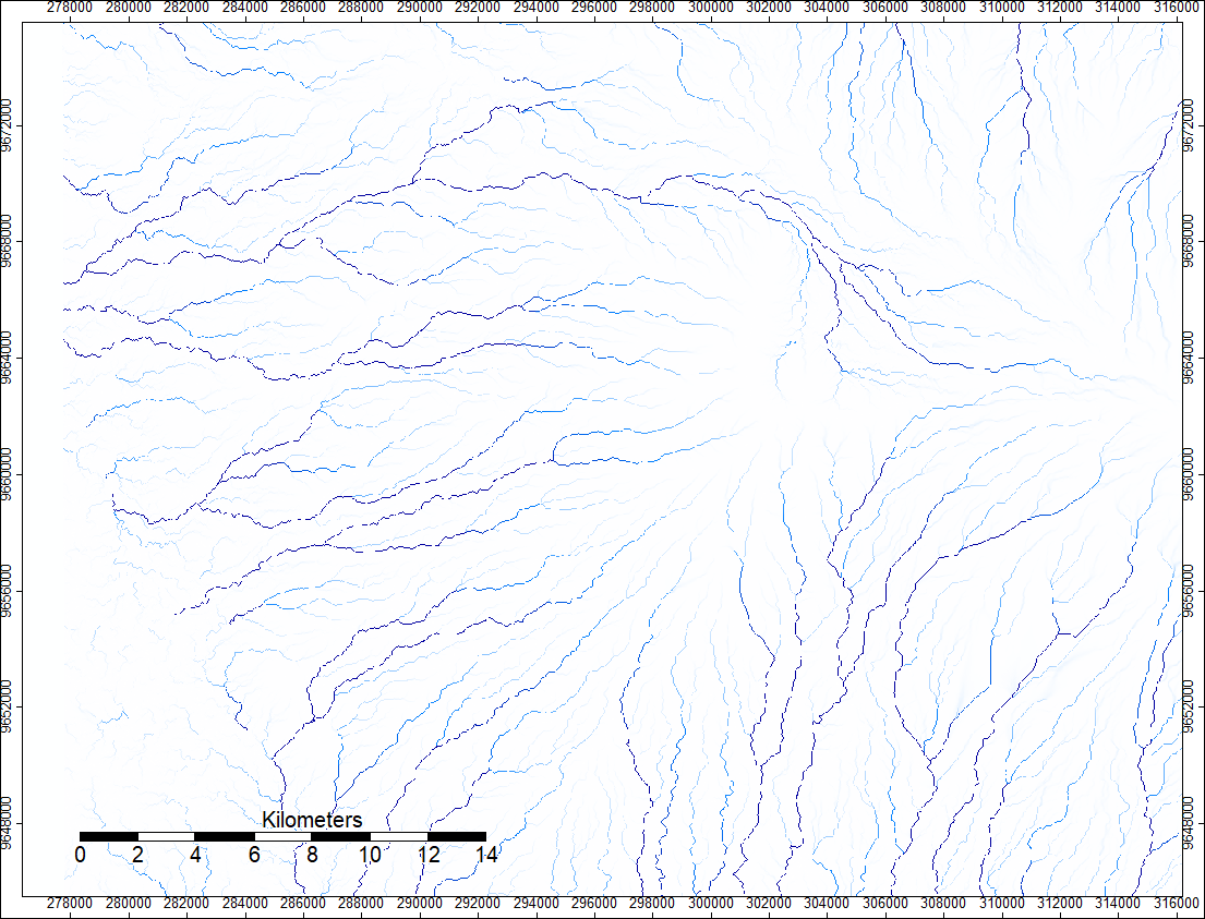 Flow Accumulation map