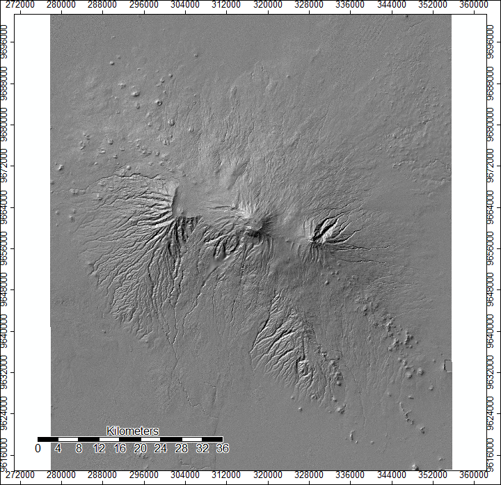 hillshading: noon