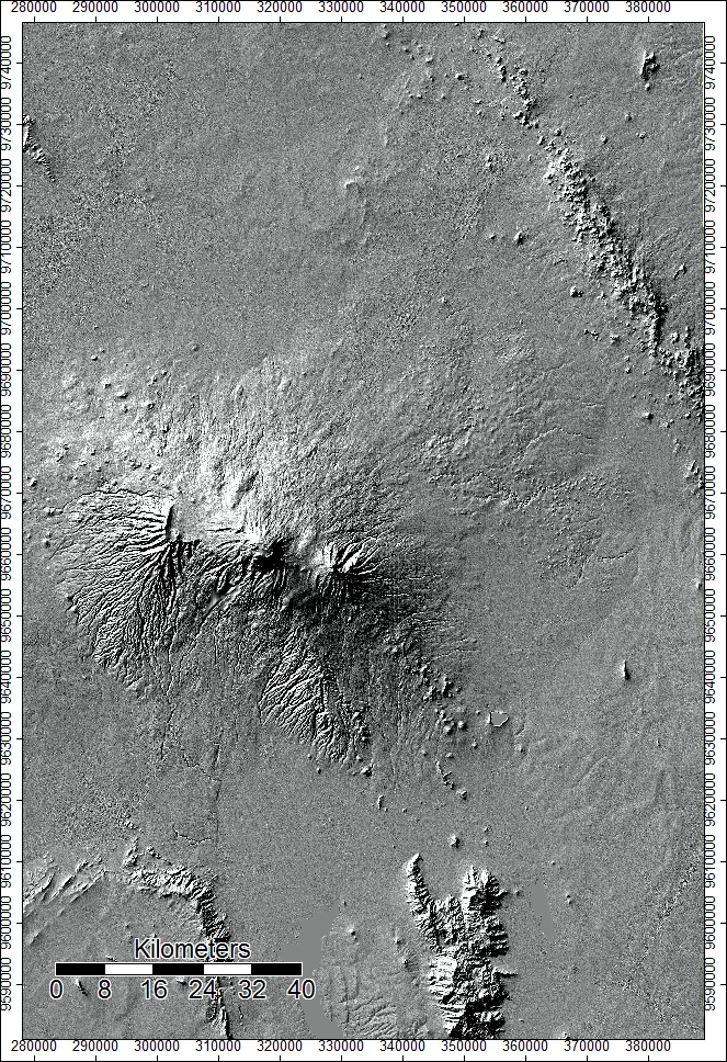 SRTM hillshade